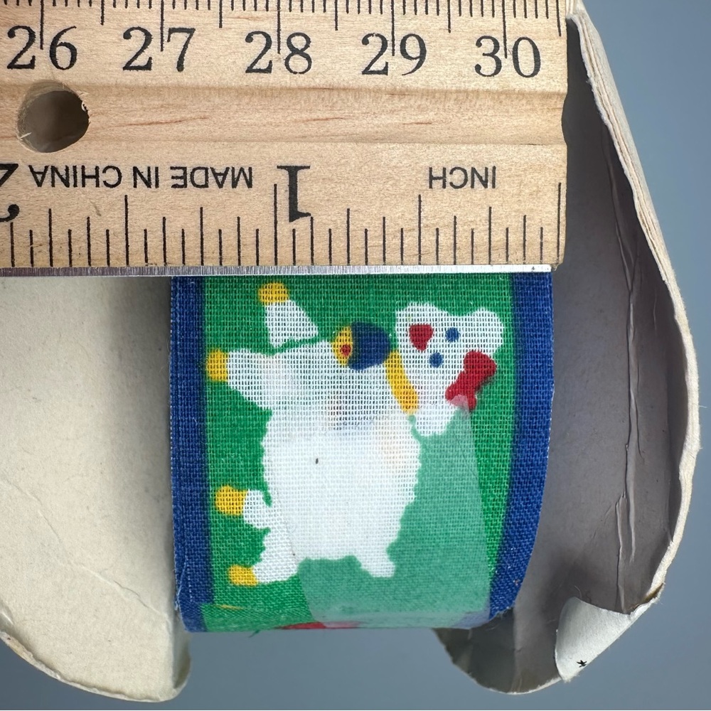 VTG Offray Cotton Blend Ribbon Lambs & Hearts for Easter, Spring, Baby Crafts - Picture 7 of 10